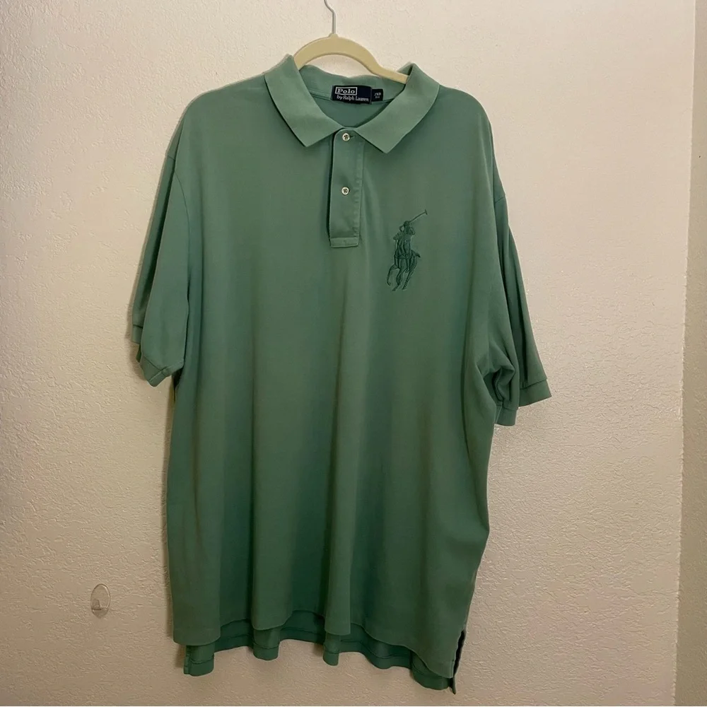 Men’s Big & Tall Polo by Ralph Lauren Men's Green Polo Shirt 2XB